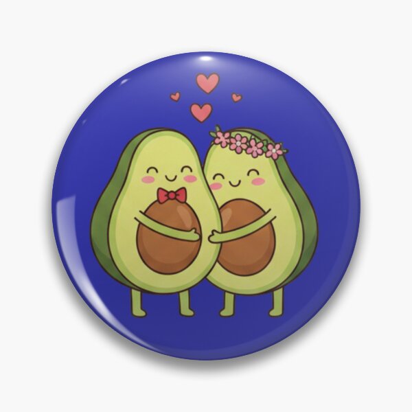Item preview, You’re My Better Half – Cute Avocado Valentine Illustration designed and sold by InkWeaveShop.