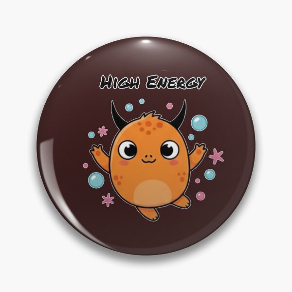 Item preview, High Energy - Cute Orange Happy Monster designed and sold by Rafcioo.