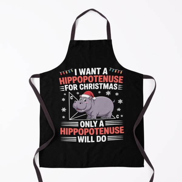 Item preview, I Want A Hippopotenuse For Christmath Math Teacher Christmas designed and sold by MarkLeedsArt.