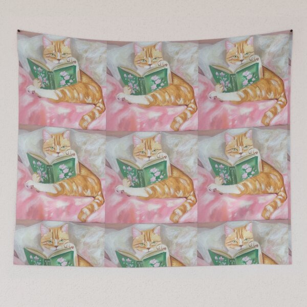 Item preview, Copy of painting cat fashion with book designed and sold by Studiochicart.