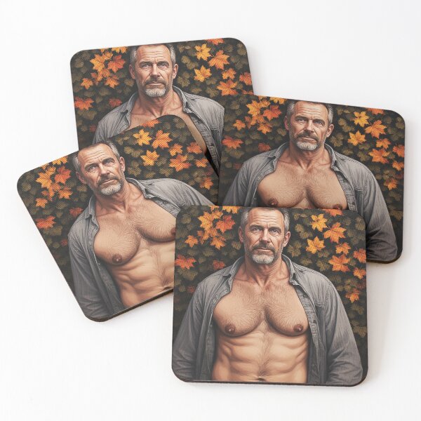 Item preview, Hairy Mature Muscle Man 1102 designed and sold by korokstudios.