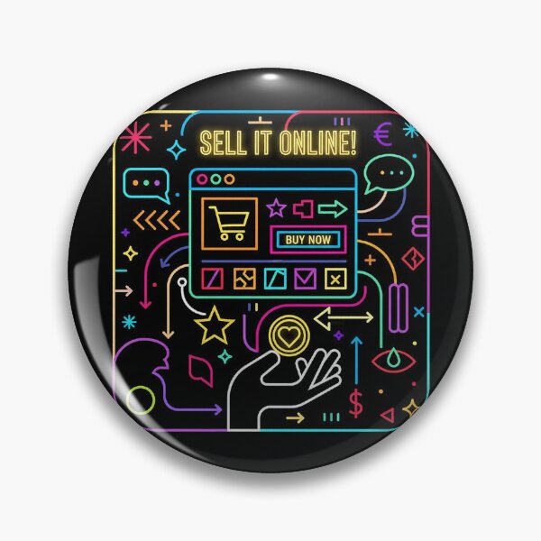 Item preview, Sell It Online Neon Digital Marketplace Web Design designed and sold by zzz888.