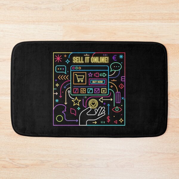 Item preview, Sell It Online Neon Digital Marketplace Web Design designed and sold by zzz888.