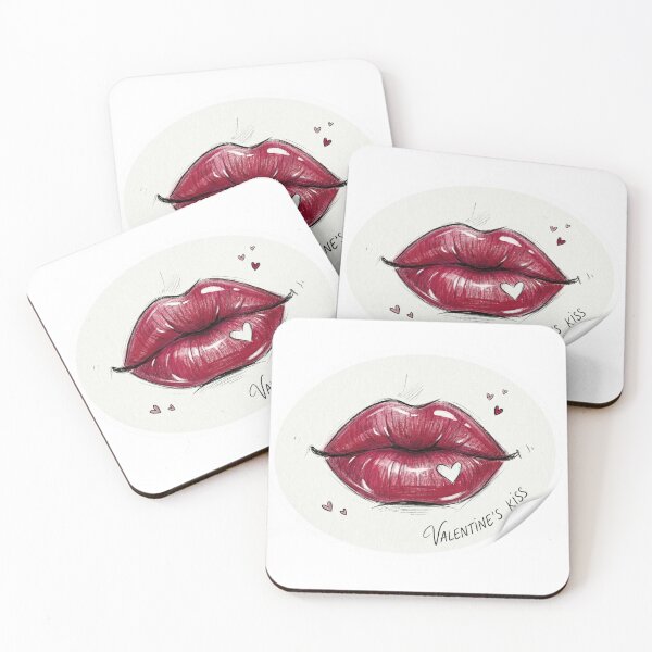 Item preview, Valentine’s Kiss Glossy Lips Illustration designed and sold by ArtJI.