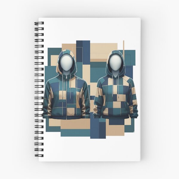 Item preview, Abstract Geometric Patchwork Hooded Figures Art Print designed and sold by FUIRY .
