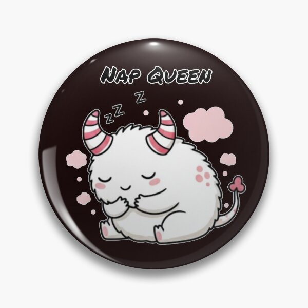 Item preview, Reina de la siesta - Lindo monstruo blanco durmiendo designed and sold by Rafcioo.