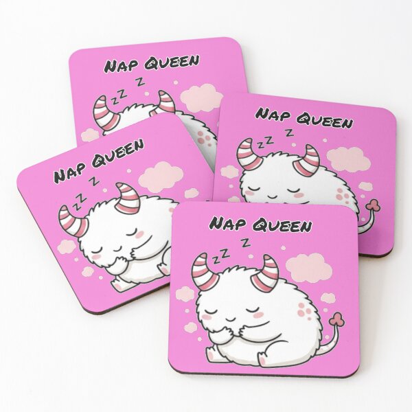 Item preview, Nap Queen - Cute Sleeping White Monster designed and sold by Rafcioo.