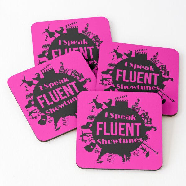 Item preview, I Speak Fluent Showtunes Broadway Edition - Black/Hot Pink designed and sold by Flit & Co..