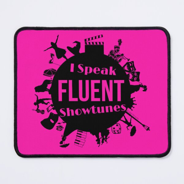 Item preview, I Speak Fluent Showtunes Broadway Edition - Black/Hot Pink designed and sold by Flit & Co..