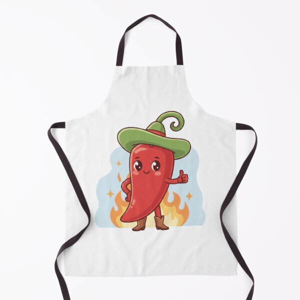 Item preview, Chilli Cute Kawaii Cartoon Food Red Spicy Fire Hot designed and sold by SamiraArts.