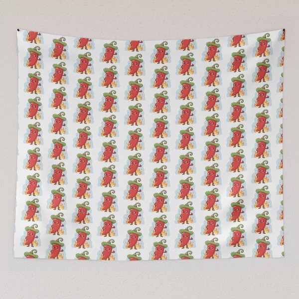 Item preview, Chilli Cute Kawaii Cartoon Food Red Spicy Fire Hot  designed and sold by SamiraArts.