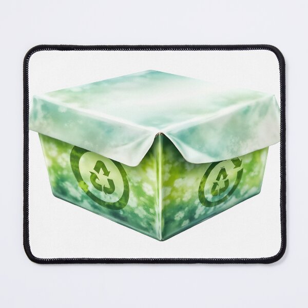 Item preview, Eco-friendly packaging box with recycling symbol designed and sold by Creative88Art.