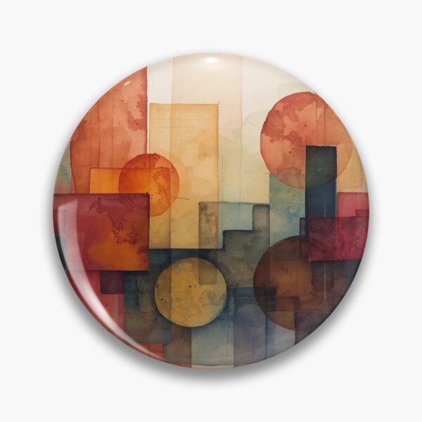 Item preview, Modern Watercolor City Geometry designed and sold by Harmonic_Layers.