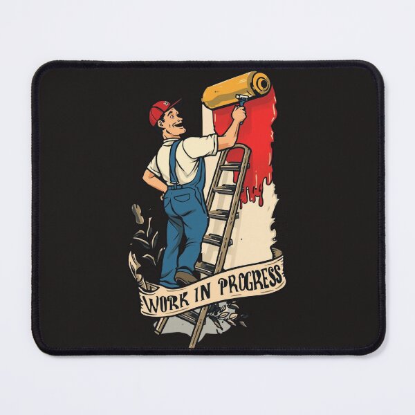Item preview, Painter On Ladder "Work In Progress" designed and sold by sz0g0.