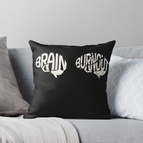 Item preview, Brain Burnout Typography - Mental Health Awareness Art designed and sold by SplashTastic.