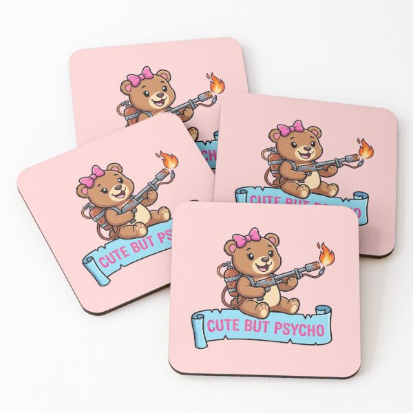 Item preview, Cute But Psycho Funny Bear with Flamethrower designed and sold by WildCute.