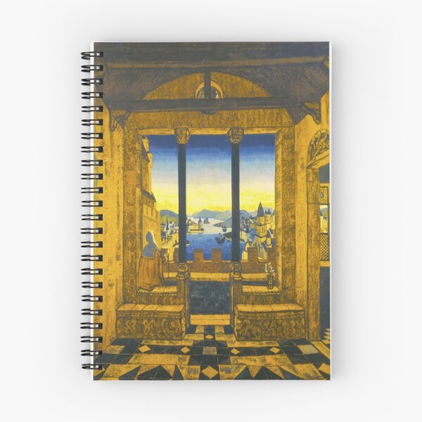 Item preview, nicholas roerich - Yard in front of castle designed and sold by st1art.