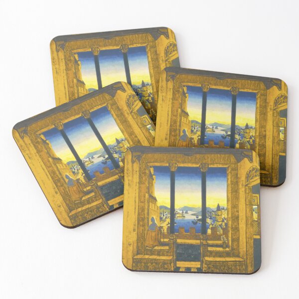 Item preview, nicholas roerich - Yard in front of castle designed and sold by st1art.