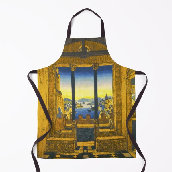 Item preview, nicholas roerich - Yard in front of castle designed and sold by st1art.