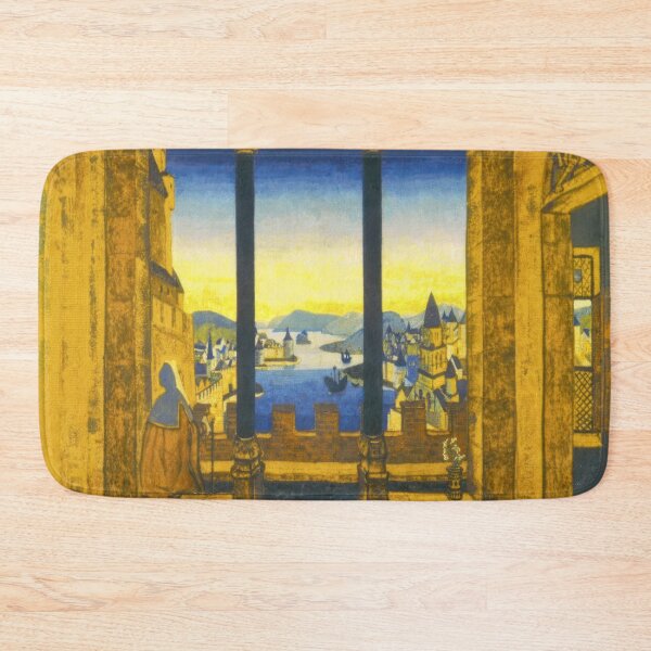 Item preview, nicholas roerich - Yard in front of castle designed and sold by st1art.