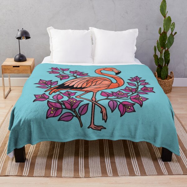 Item preview, Greater Flamingo Botanical Illustration Art designed and sold by BirdsnStuff.
