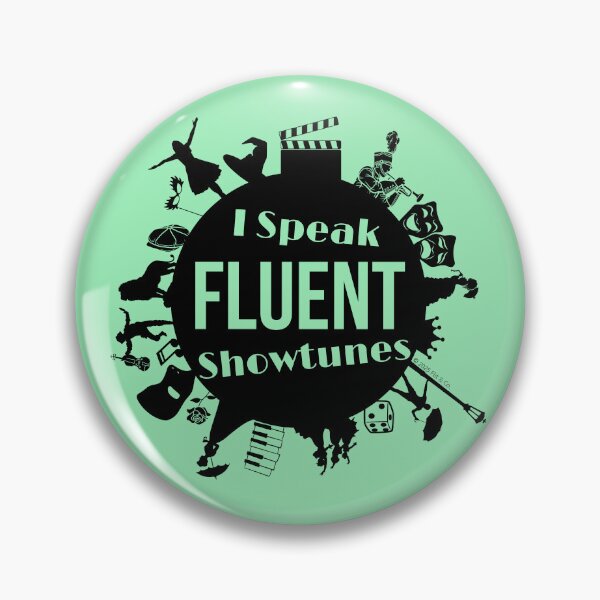 Item preview, I Speak Fluent Showtunes Broadway Edition - Black/Mint designed and sold by Flit & Co..
