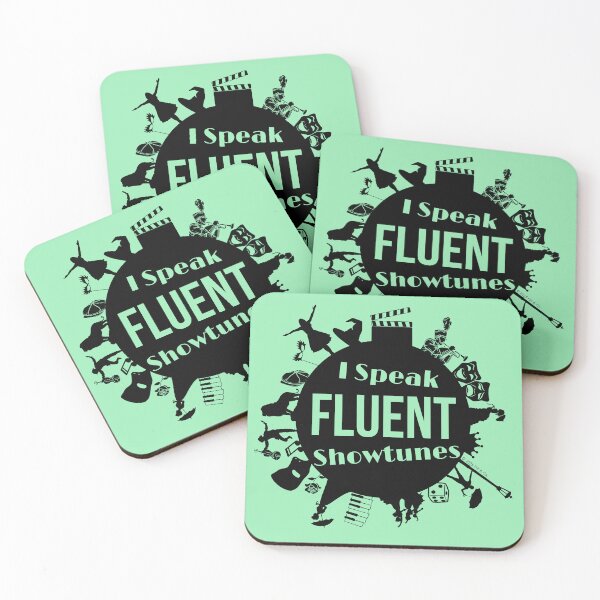 Item preview, I Speak Fluent Showtunes Broadway Edition - Black/Mint designed and sold by Flit & Co..