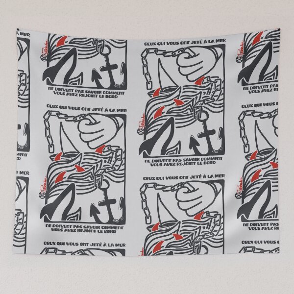 Item preview, Those Who Thrown You Overboard - Marine Illustration & Resilience designed and sold by petiteToulon.