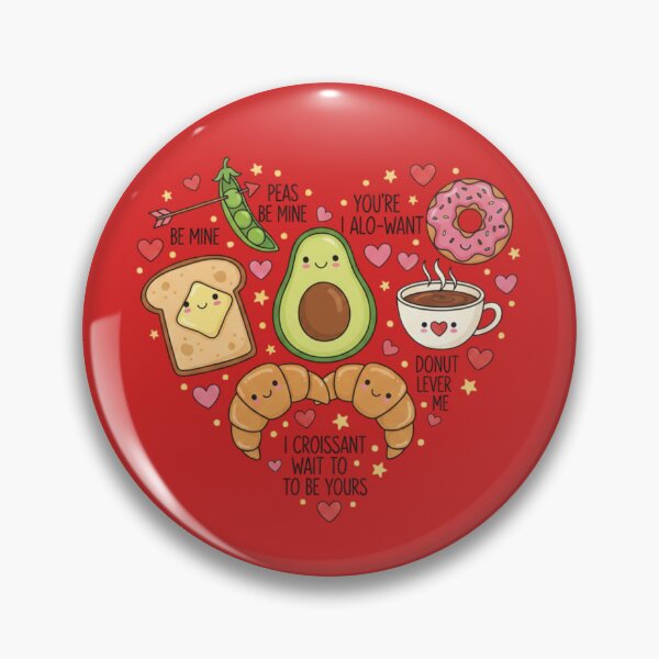 Item preview, Kawaii Breakfast Club – Adorable Food Puns & Valentine designed and sold by InkWeaveShop.