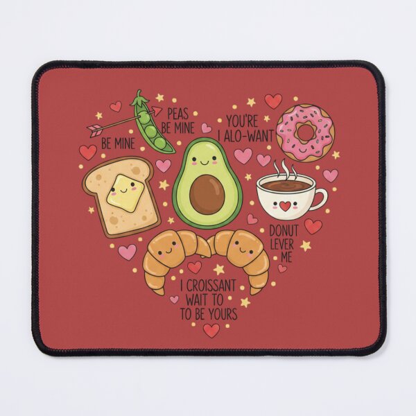Item preview, Kawaii Breakfast Club – Adorable Food Puns & Valentine designed and sold by InkWeaveShop.