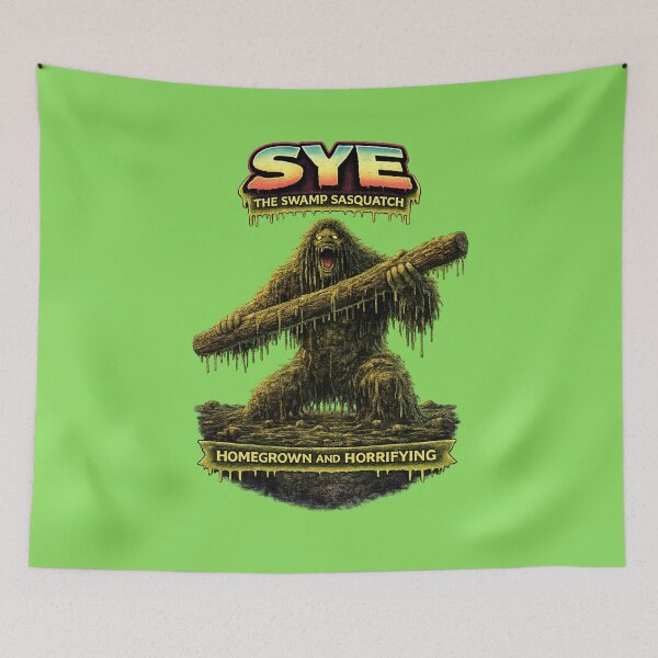 Item preview, Sye the Swamp Sasquatch – Homegrown Horror Beast designed and sold by MACodDesigns.