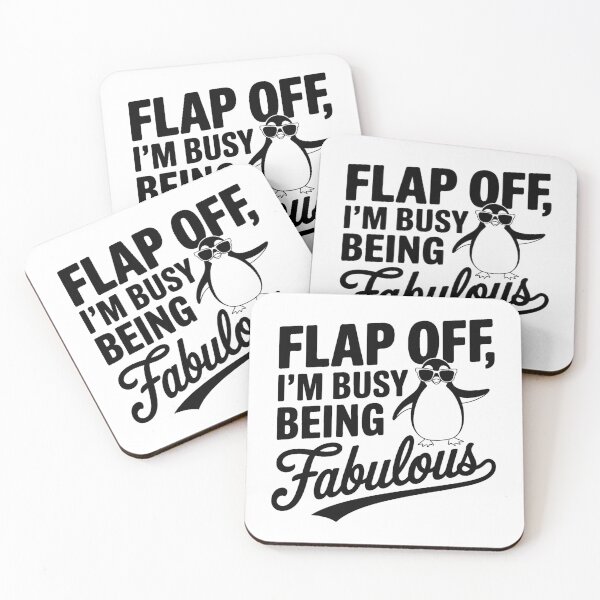 Item preview, Flap Off I'm Busy Being Fabulous Penguin designed and sold by artcultreone.
