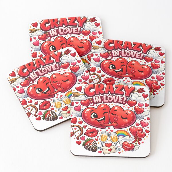 Item preview, Crazy In Love – Funny Valentine Heart Design designed and sold by MeixGraphics.