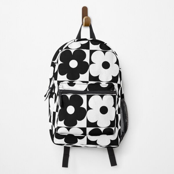 Item preview, 60's Retro Vintage Pop Flowers in Black and White designed and sold by MellowCat.