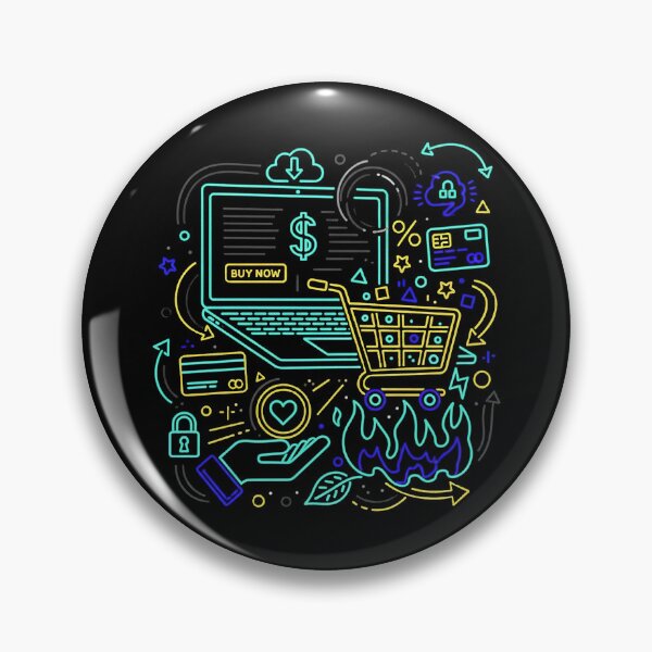Item preview, Neon Digital Marketplace Growth Sell Website Art designed and sold by zzz888.