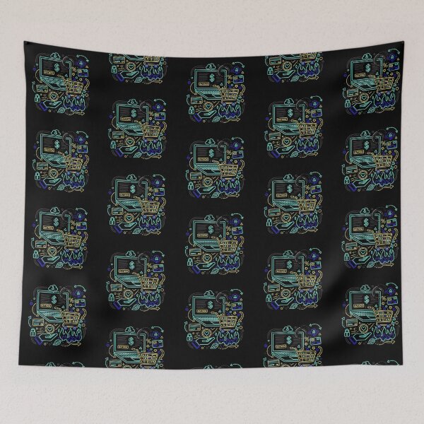 Item preview, Neon Digital Marketplace Growth Sell Website Art designed and sold by zzz888.
