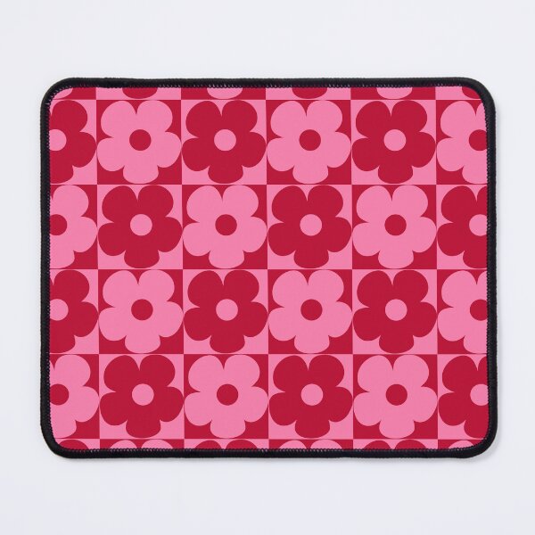 Item preview, 60's Retro Vintage Pop Flowers in Pink and Red designed and sold by MellowCat.