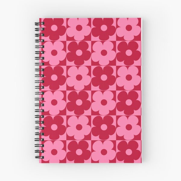 Item preview, 60's Retro Vintage Pop Flowers in Pink and Red designed and sold by MellowCat.