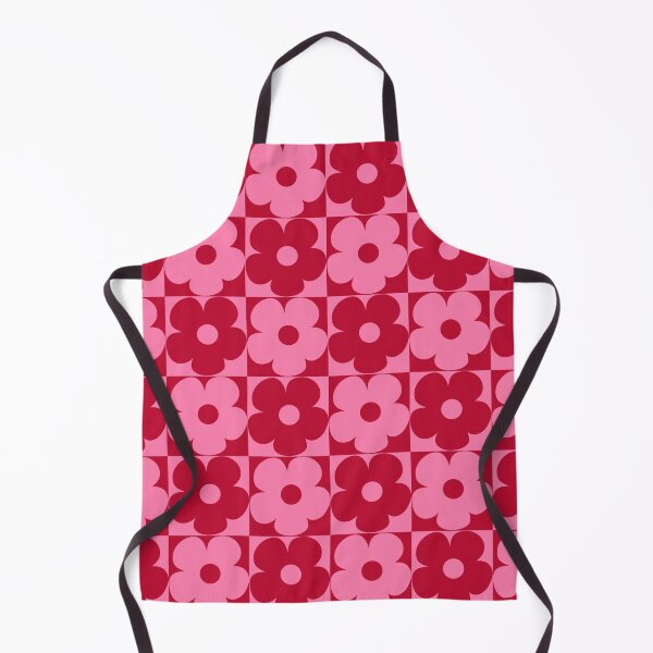 Item preview, 60's Retro Vintage Pop Flowers in Pink and Red designed and sold by MellowCat.
