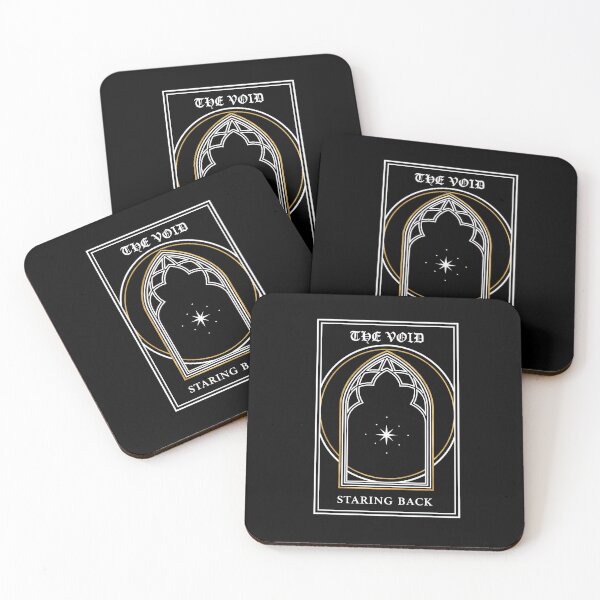 Item preview, The Void Staring Back - Gothic Arch Tarot Card designed and sold by DeadPoetTees.