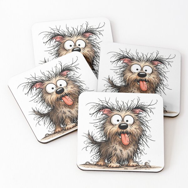 Item preview, Scruffy Dog – Funny Messy Pup Illustration designed and sold by PAPIRO SIGLO XXI.