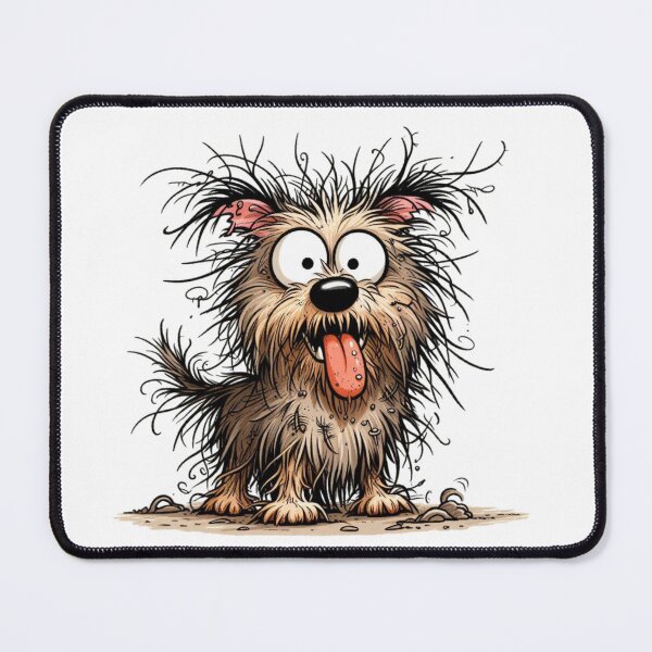 Item preview, Scruffy Dog – Funny Messy Pup Illustration designed and sold by PAPIRO SIGLO XXI.