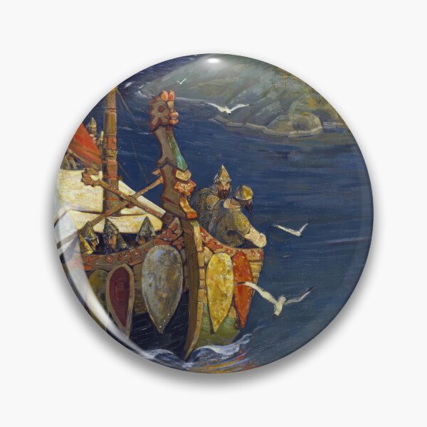 Item preview, Nicholas Roerich - Visitors From Over The Sea 1901 designed and sold by st1art.