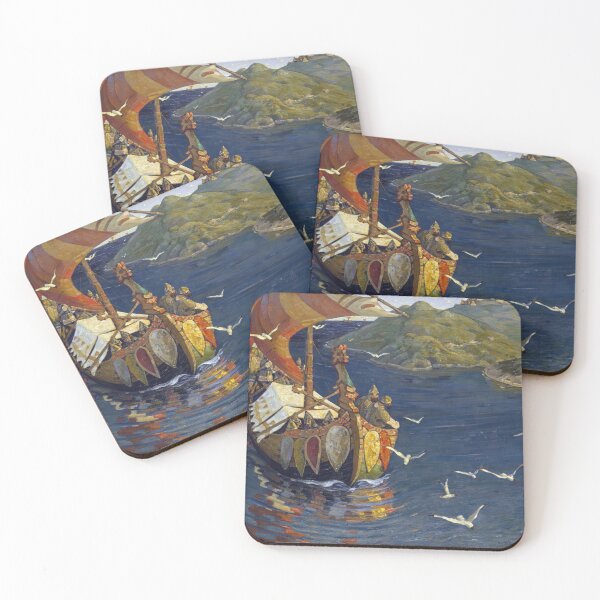 Item preview, Nicholas Roerich - Visitors From Over The Sea 1901 designed and sold by st1art.