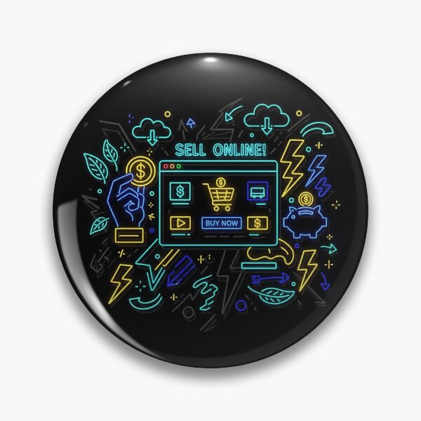 Item preview, Sell Website Online Neon Digital Marketplace Growth designed and sold by zzz888.