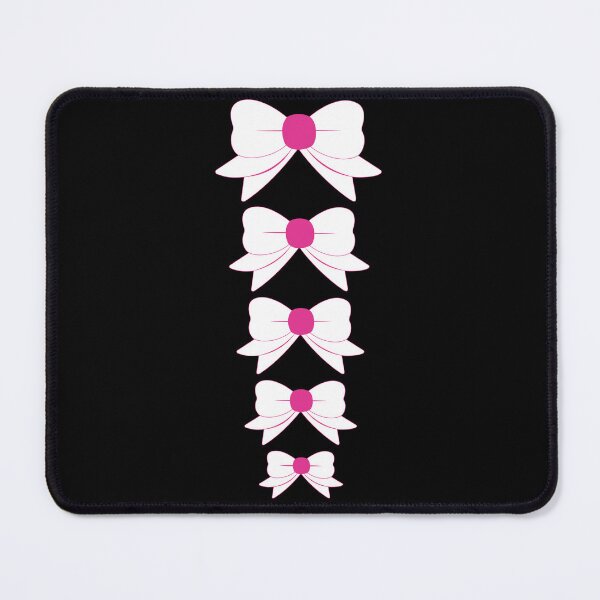 Item preview, Formal Retro Pink and White Bows on Black designed and sold by MellowCat.