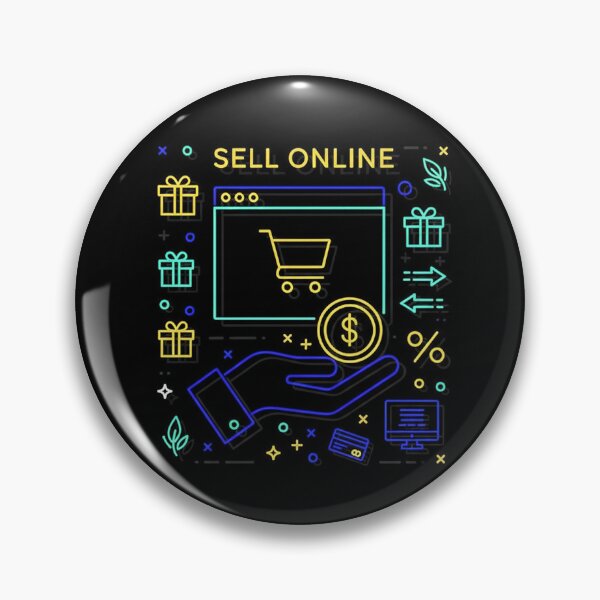 Item preview, Neon Sell Online Digital Marketplace E-commerce Art designed and sold by zzz888.