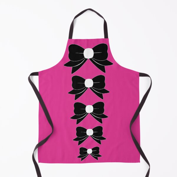 Item preview, Formal Retro Black Bows with White Centers Hot Pink Background designed and sold by MellowCat.