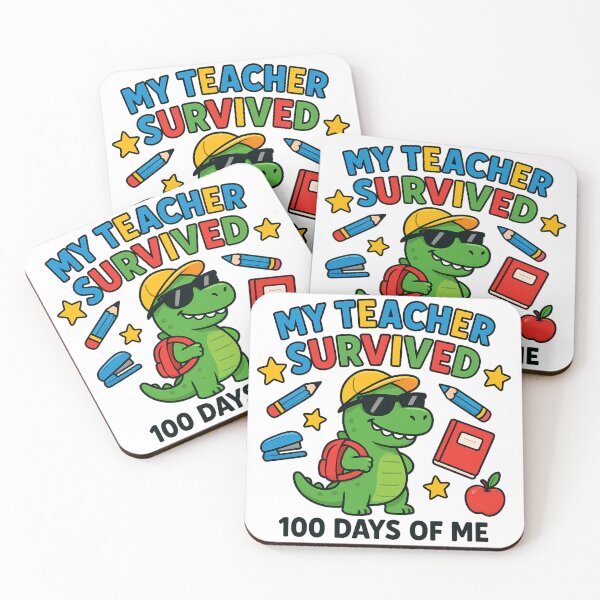 Item preview, My Teacher Survived 100 Days Of Me  designed and sold by ZBIFBOUETLA.