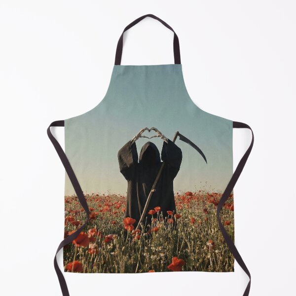 Item preview, Love You to Death: Grim Reaper Heart Hands in Poppy Field designed and sold by AgingeR.